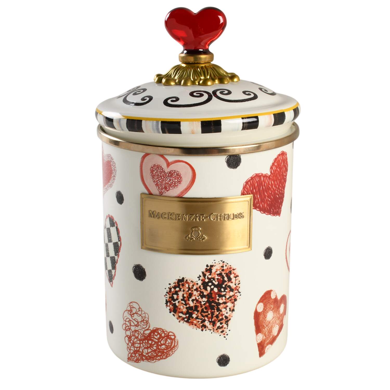 Canister Collective Medium Canister & Lid by MacKenzie-Childs-1