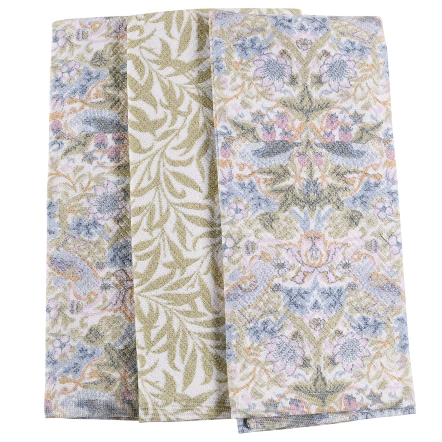 MO52 (Set of 3) Cloth Kitchen Towel (2 KITW1 & 1 KITW2) by Morris & Co-1