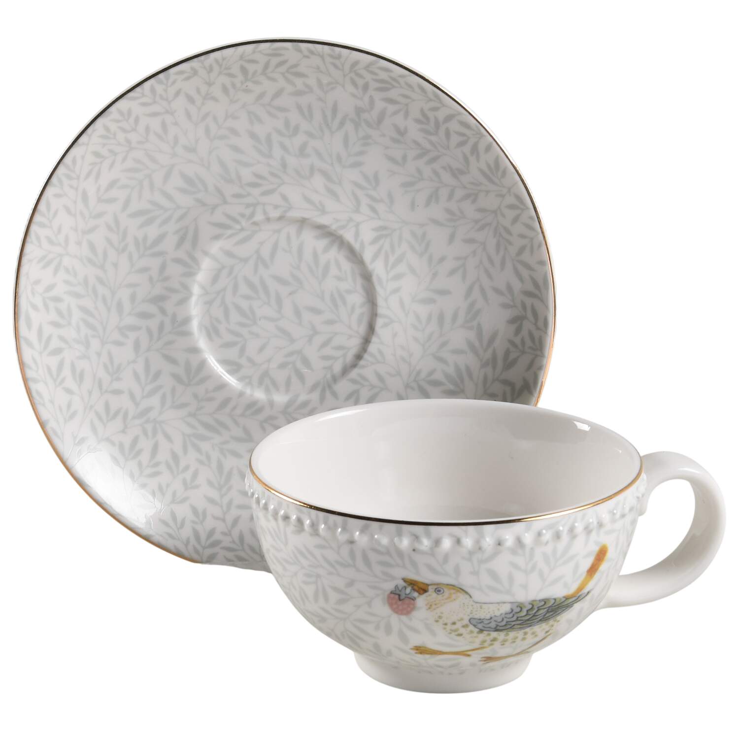 MO52 Flat Cup & Saucer Set by Morris & Co-1
