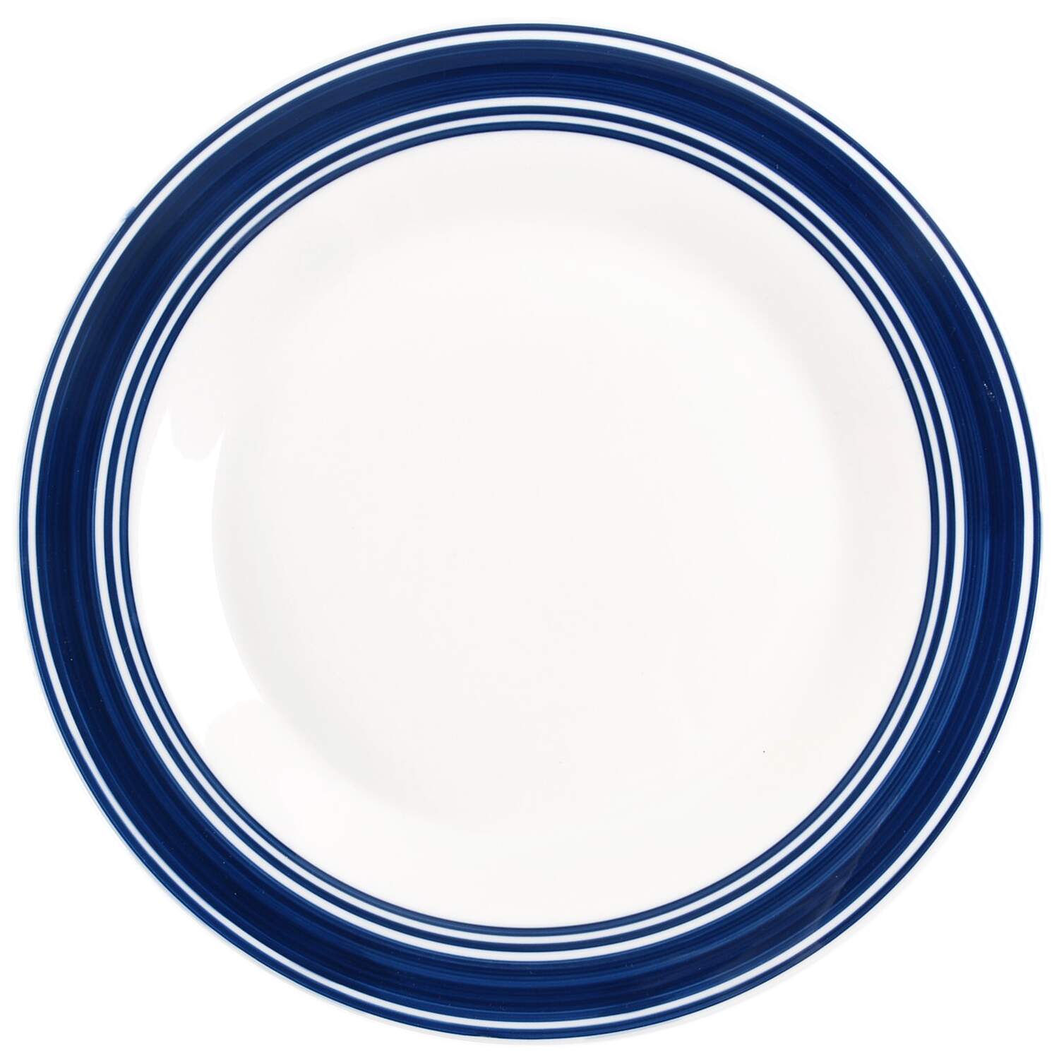 Casual Banded-Denim Blue Dinner Plate by Mainstays-1