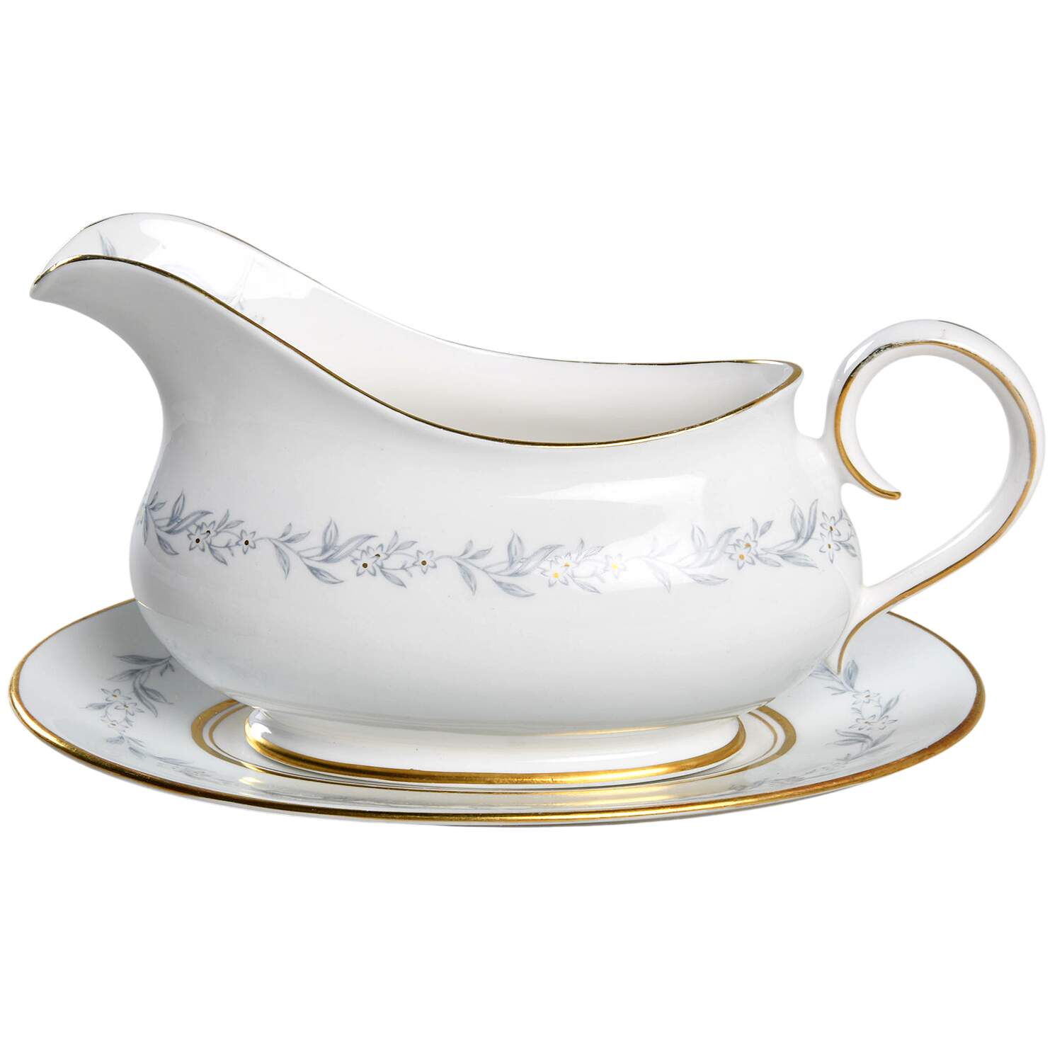 Morning Mist (Smooth) Gravy Boat & Underplate by Northumbria-1