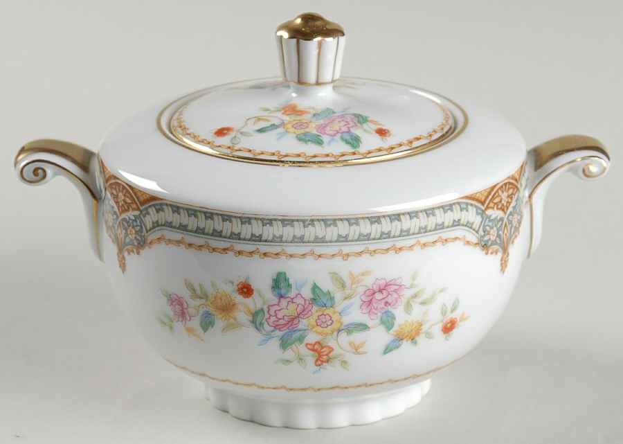 Fiesta Sugar Bowl & Lid by Narumi-1