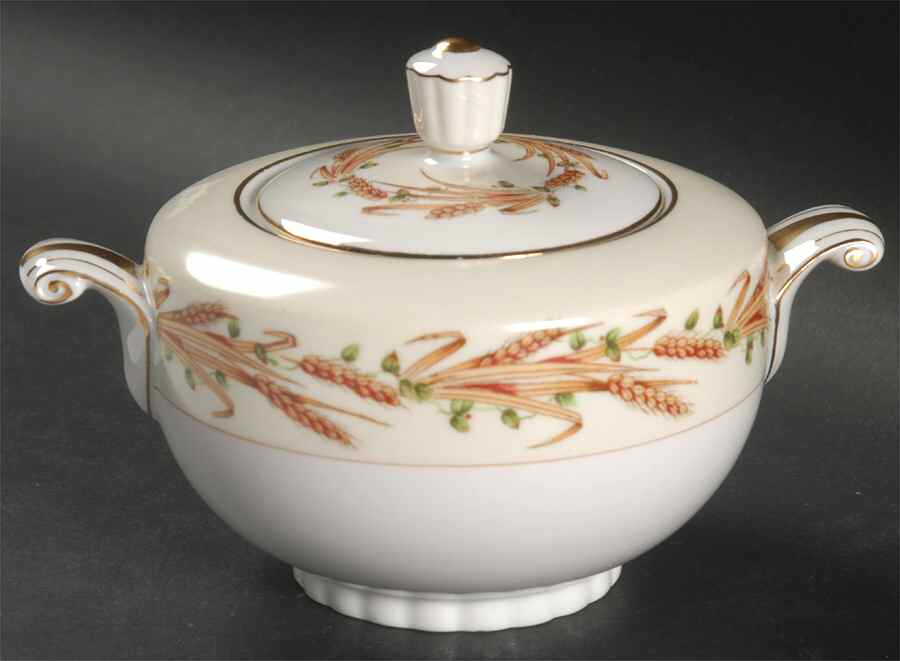 Harvest Sugar Bowl & Lid by Narumi-1
