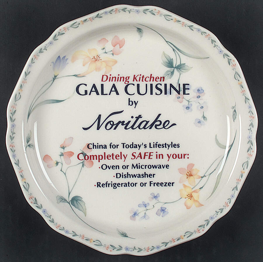 American Flowers Advertising Salad Plate by Noritake-1