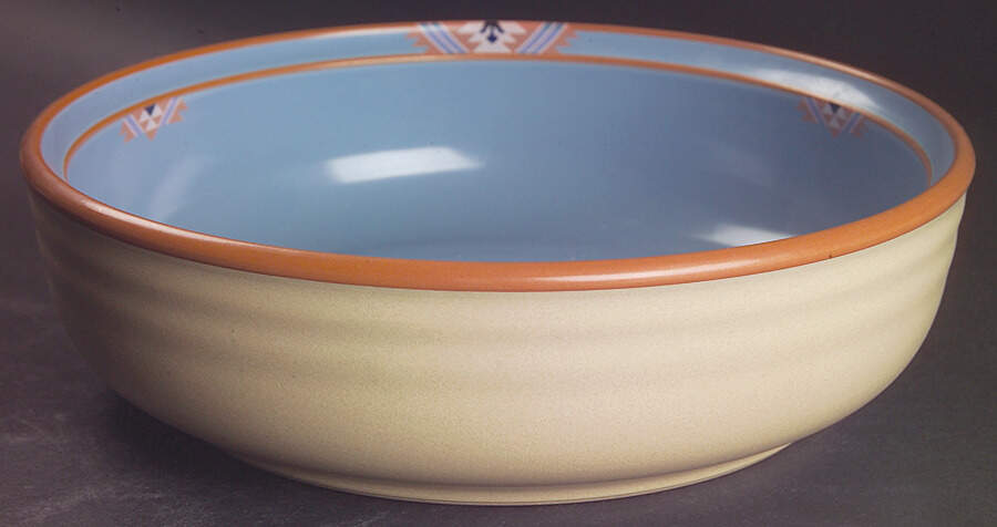 Blue Adobe 9" Round Baker by Noritake-1