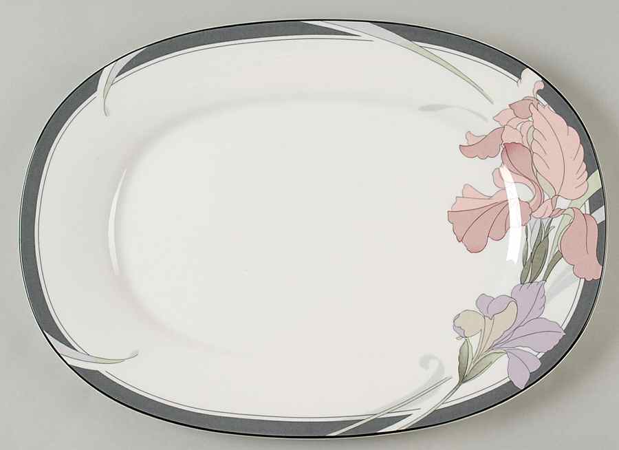 Cafe Du Soir 14" Oval Serving Platter by Noritake-1