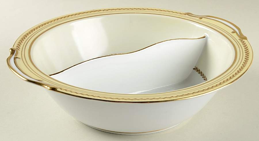 Caliban Round Divided Vegetable Bowl by Noritake-1