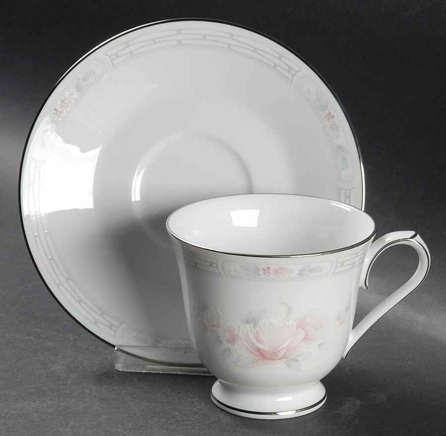 Carthage Footed Cup & Saucer Set by Noritake-1