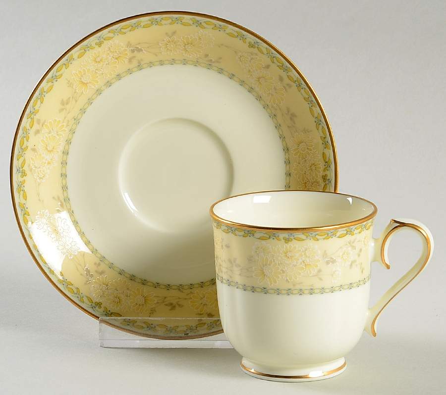 Chalfonte Footed Demitasse Cup & Saucer Set by Noritake-1