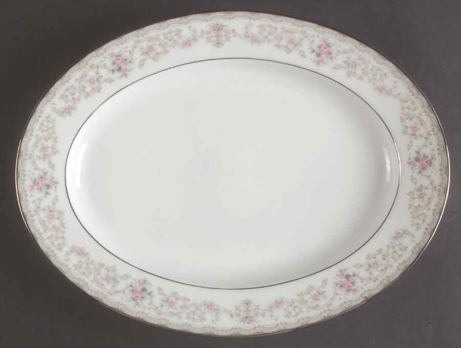 Edgewood 11" Oval Serving Platter by Noritake-1