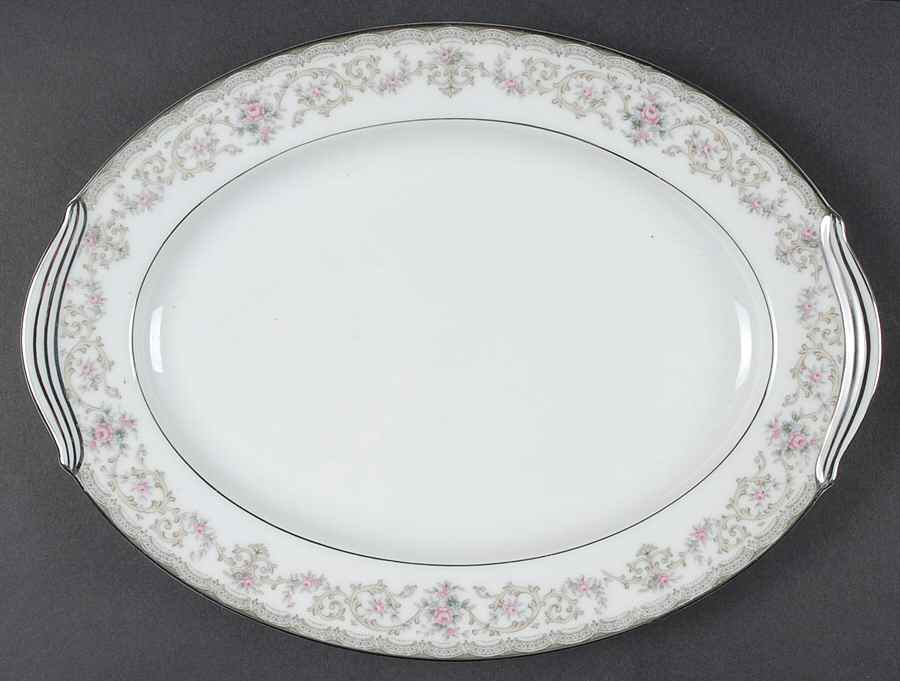 Edgewood 11" Oval Serving Platter by Noritake-1