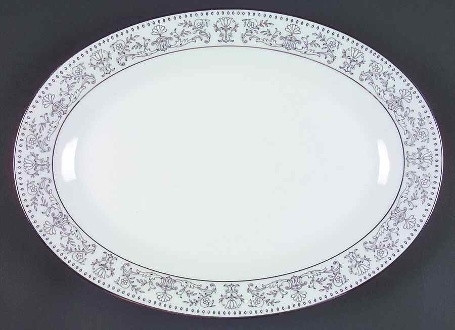 Eminence 12" Oval Serving Platter by Noritake-1