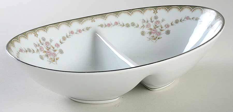 Garland 10" Oval Divided Vegetable Bowl by Noritake-1