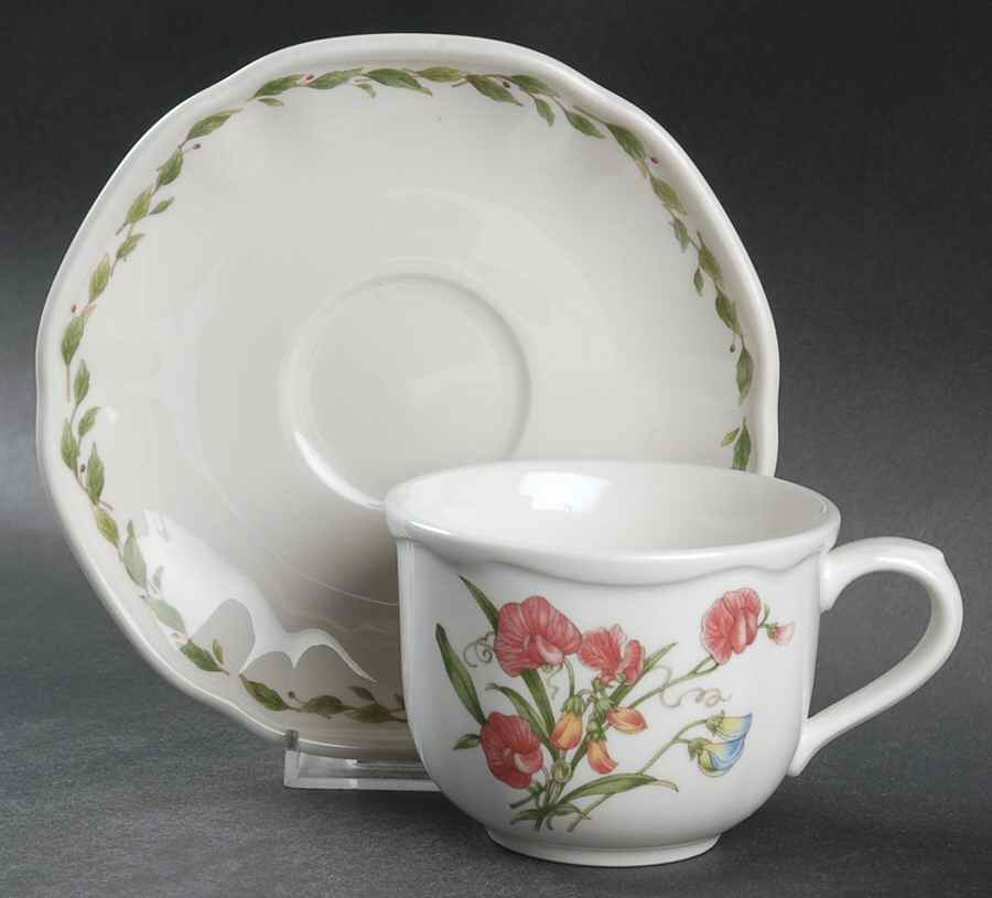 Gourmet Garden Flat Cup & Saucer Set by Noritake-1