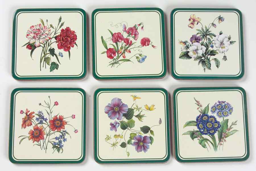 Gourmet Garden Plastic and Cork Coaster Set - 6 Piece by Noritake-1