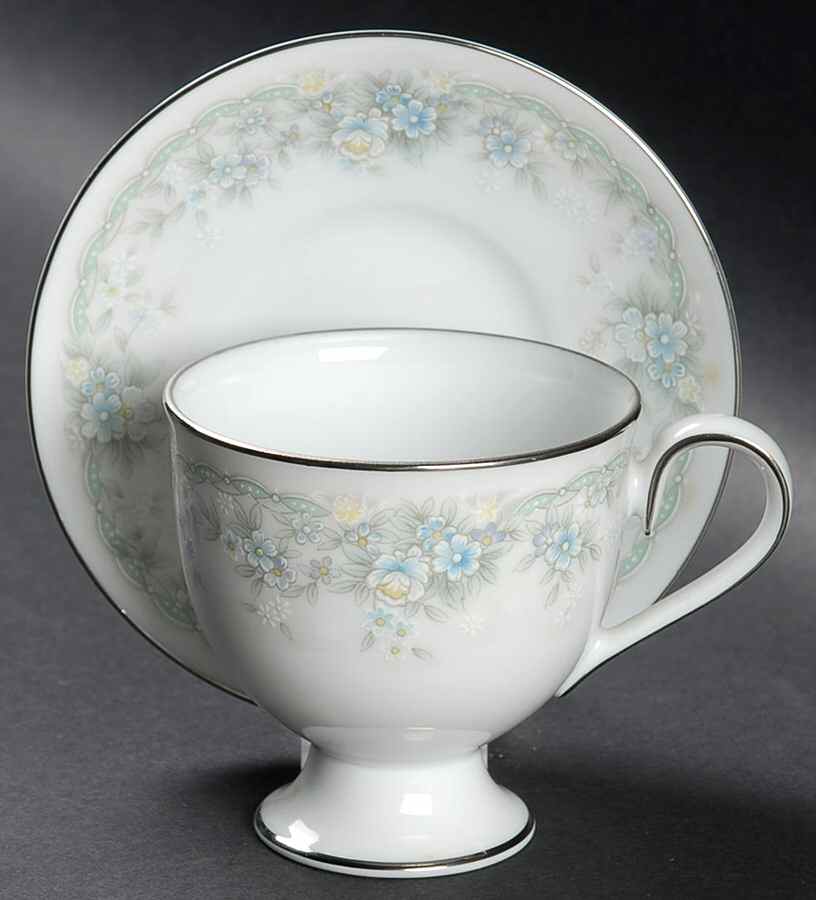 Limerick Footed Demitasse Cup & Saucer Set by Noritake-1