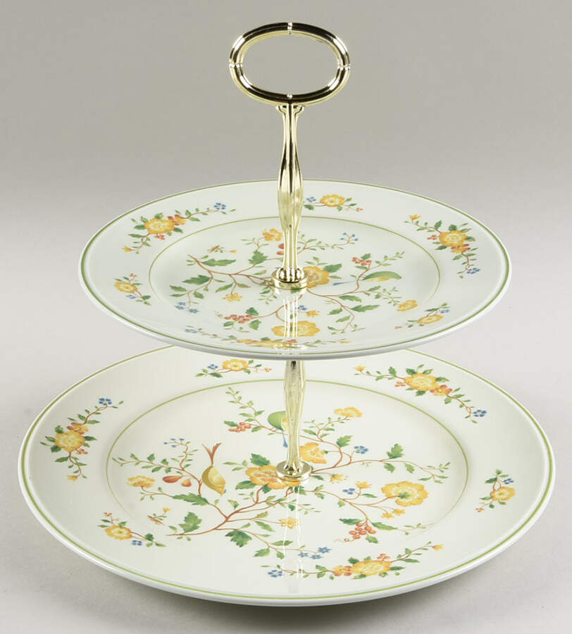 Lineage 6 5/8"-10"  2 Tiered Serving Tray (Dp, Sp) HC by Noritake-1