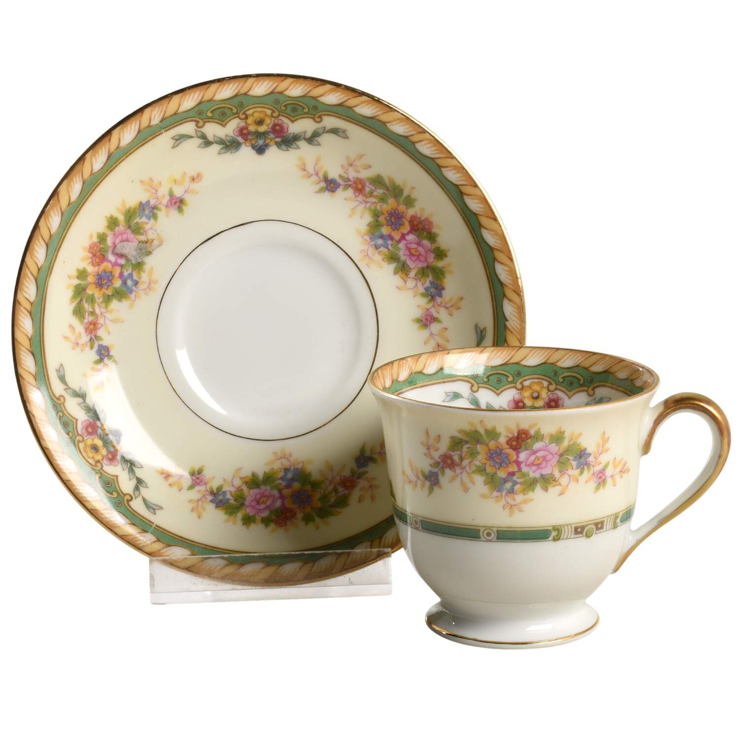 Monica Footed Demitasse Cup & Saucer Set by Noritake-1