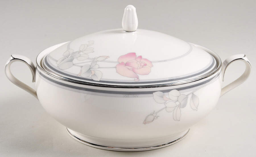 Moonlight Rose Round Covered Vegetable by Noritake-1