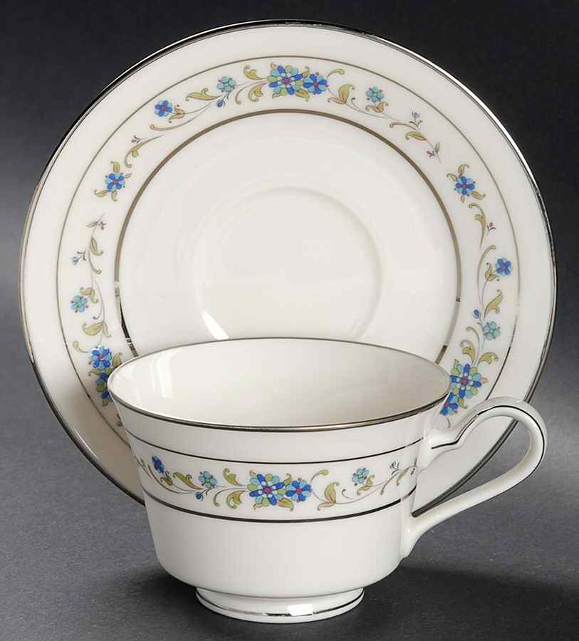 Norma Footed Cup & Saucer Set by Noritake-1