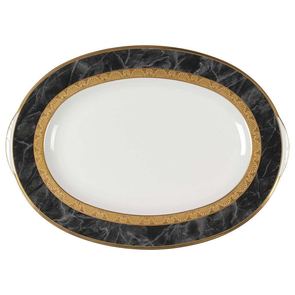 Opulence 14" Oval Serving Platter by Noritake-1