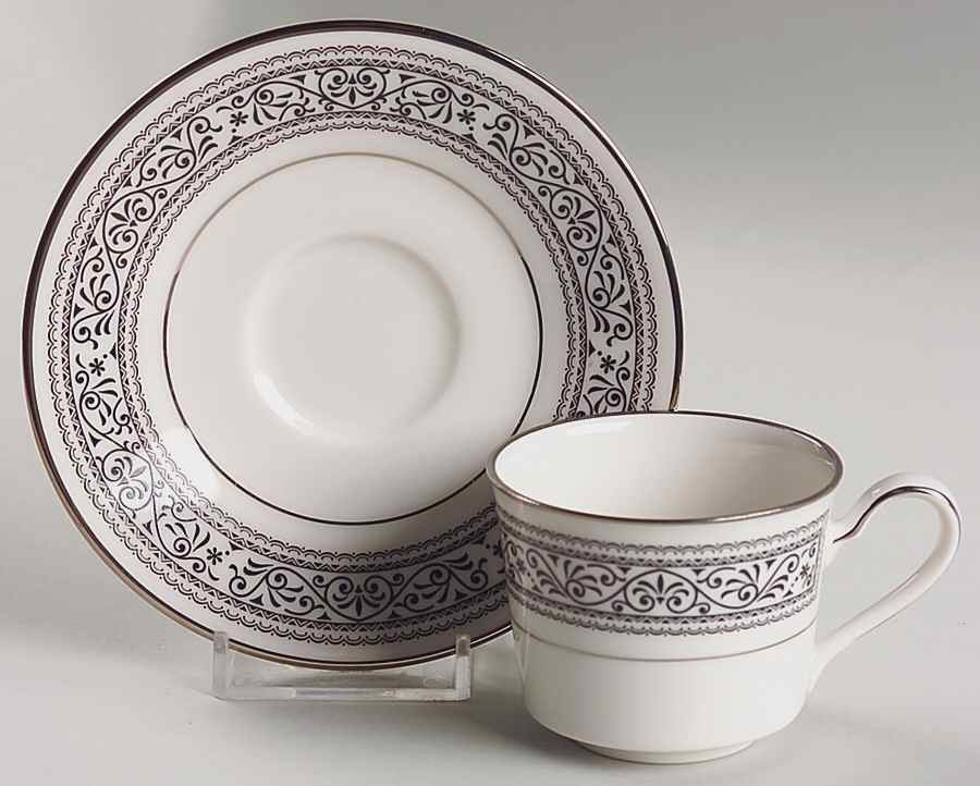 Prelude Flat Demitasse Cup & Saucer Set by Noritake-1