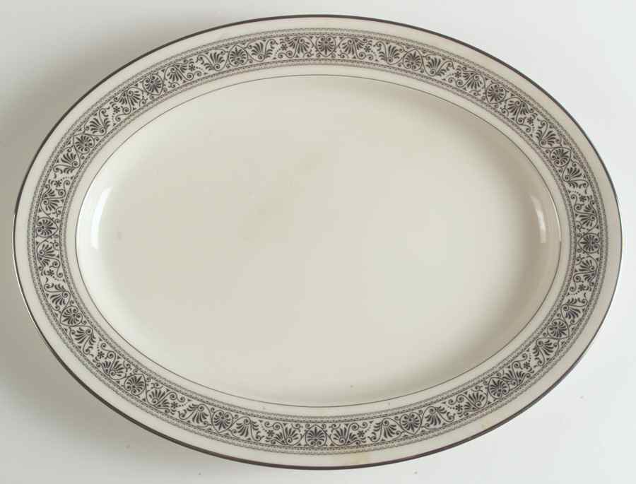 Prelude 16" Oval Serving Platter by Noritake-1