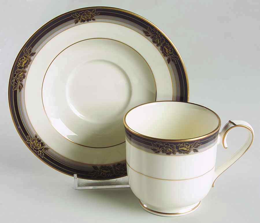 Spell Binder Footed Cup & Saucer Set by Noritake-1