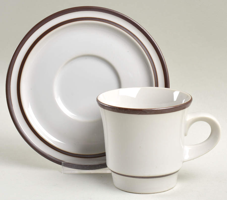 Tundra Flat Cup & Saucer Set by Noritake-1