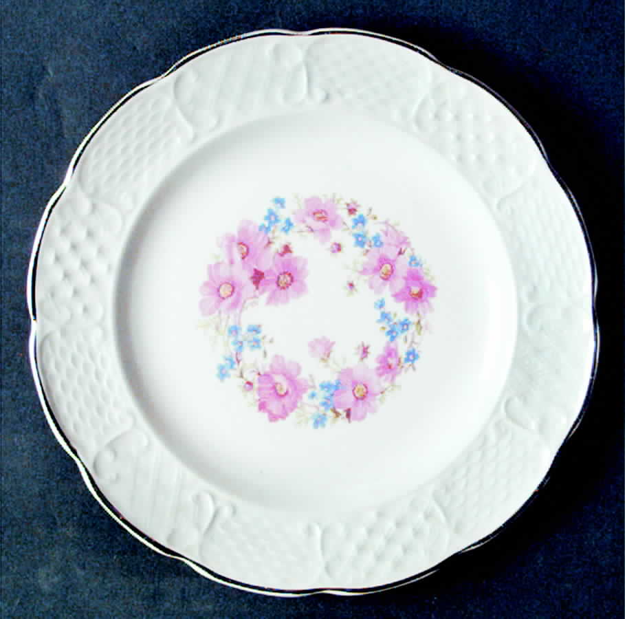 Floral Krest Salad Plate by National China (USA)-1