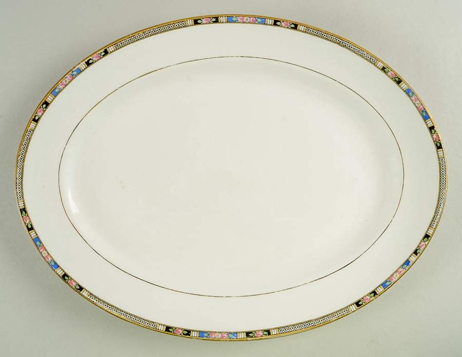 La Rosa 13" Oval Serving Platter by National China (USA)-1