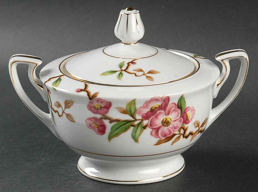 Blossomtime Sugar Bowl & Lid by Narumi-1