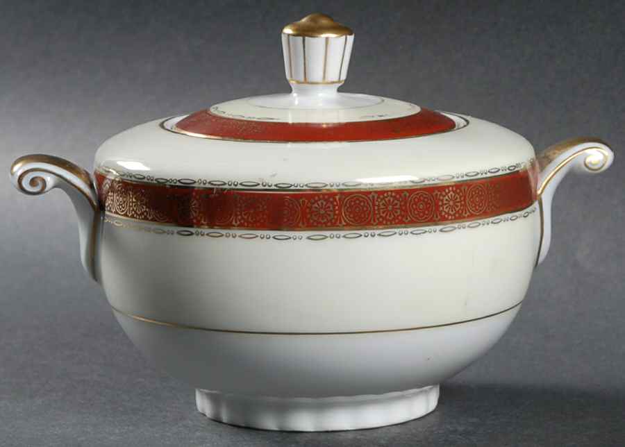 Corona Sugar Bowl & Lid by Narumi-1