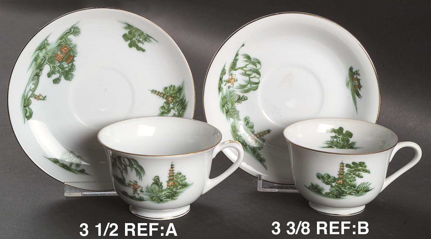 NAR20 Footed Cup & Saucer Set by Narumi-1