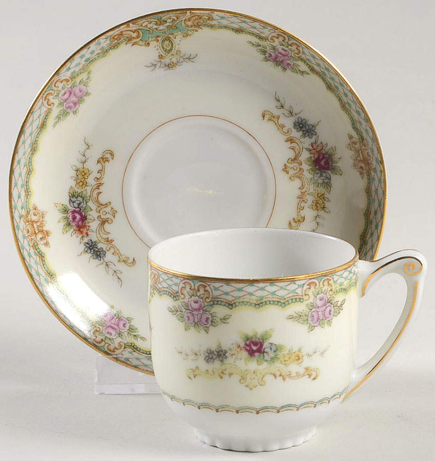 Princess Footed Demitasse Cup & Saucer Set by Narumi-1