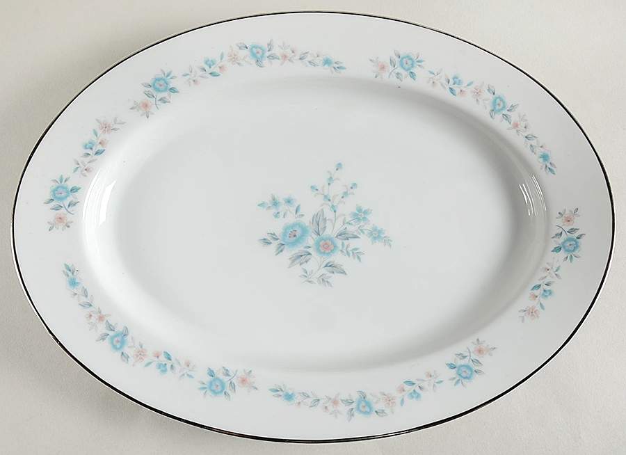 Belmont 12" Oval Serving Platter by Nasco (Japan)-1