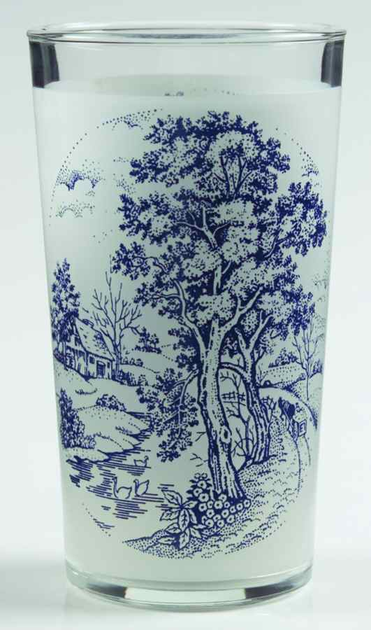 Blue River 8 Oz Glassware Tumbler by Nasco (Japan)-1