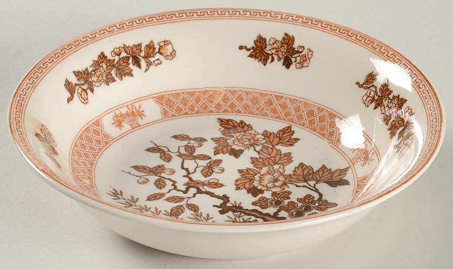 Indian Tree Brown (Japan) Coupe Cereal Bowl by Nasco (Japan)-1