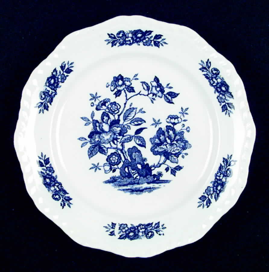 Jardin Bleu Salad Plate by Nasco (Japan)-1