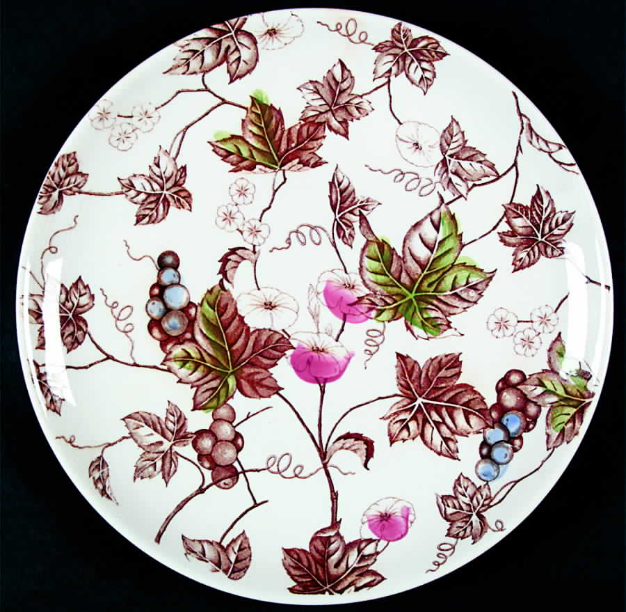 Morning Glory Dinner Plate by Nasco (Japan)-1