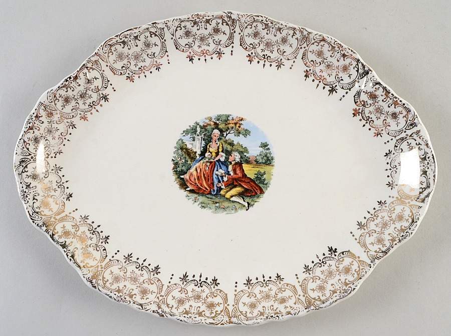 Old Colonial 11" Oval Serving Platter by Nasco China (USA)-1