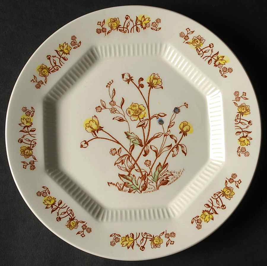 Prairie Flower Salad Plate by Nasco (Japan)-1