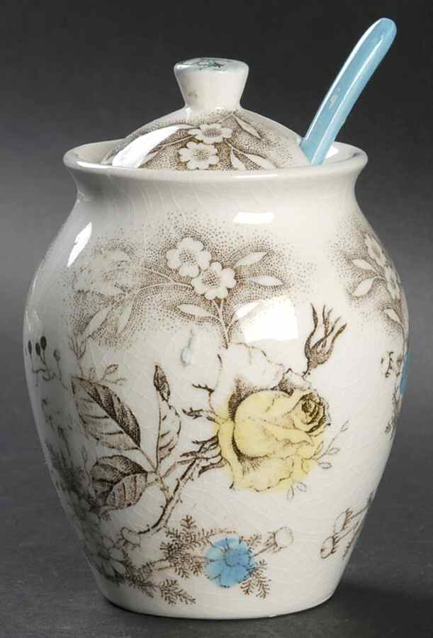 Rosevine Jam/Jelly & Lid by Nasco (Japan)-1