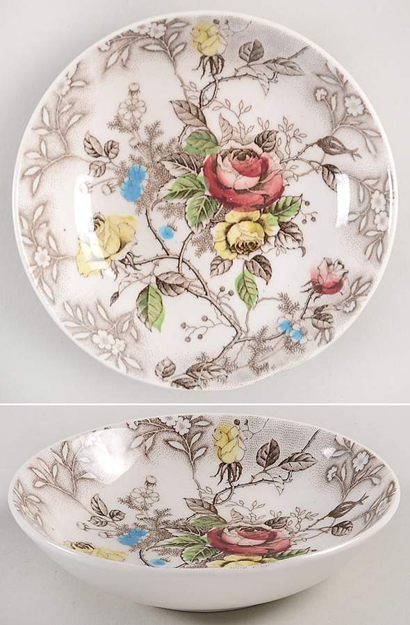 Rosevine Fruit/Dessert (Sauce) Bowl by Nasco (Japan)-1