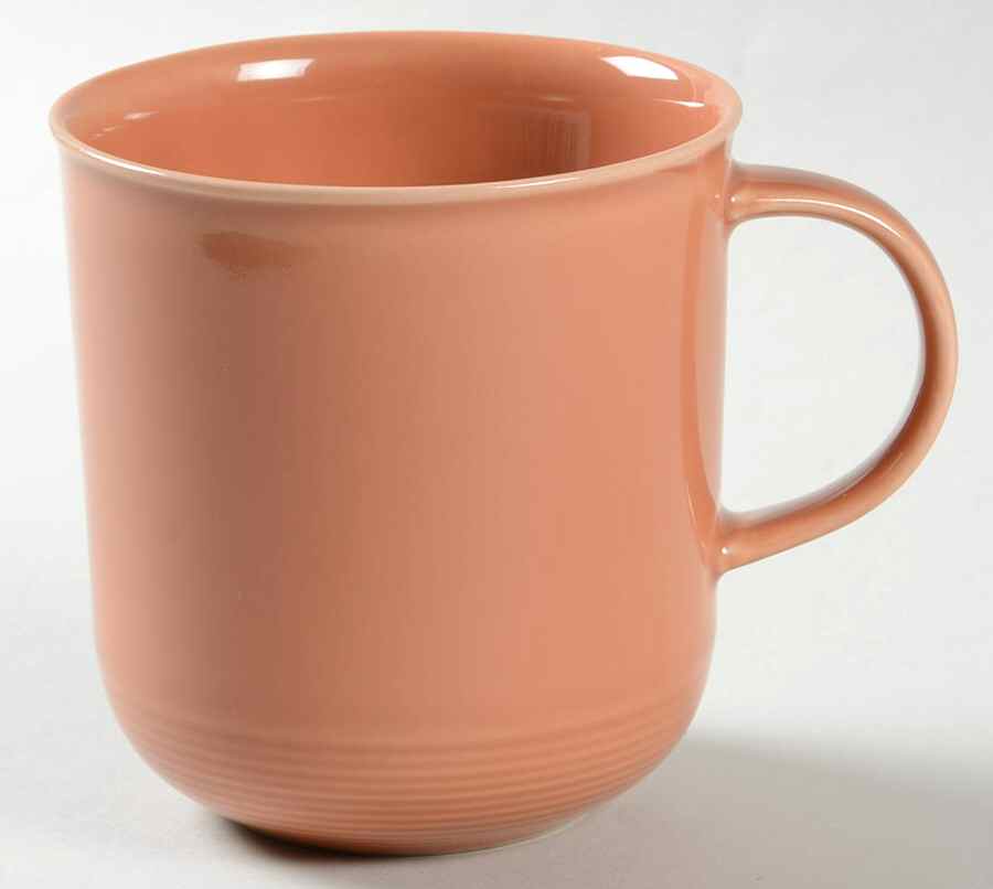 Solid Color Dark Peach Mug by Nancy Calhoun-1