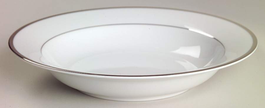 Band of Platinum Soup/Cereal Bowl by Nikko-1