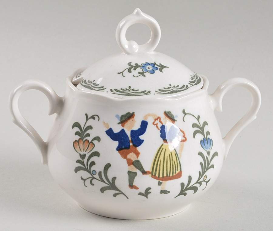 Bavaria Sugar Bowl & Lid by Nikko-1
