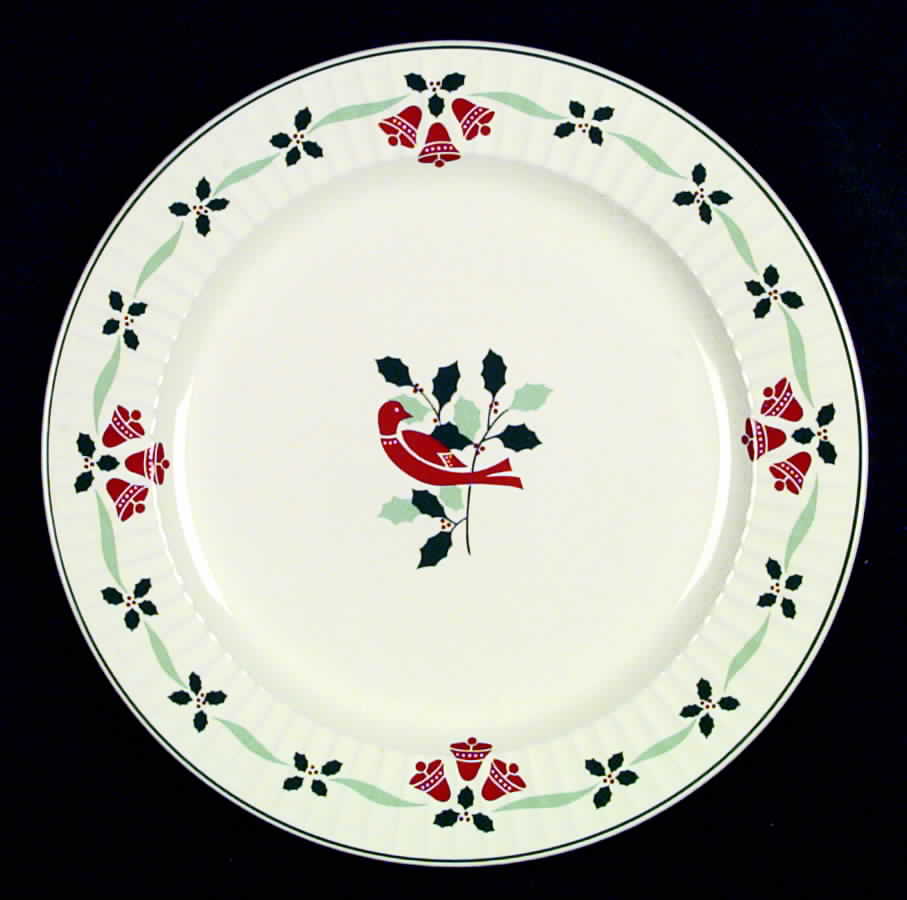 Bells & Holly Dinner Plate by Nikko-1