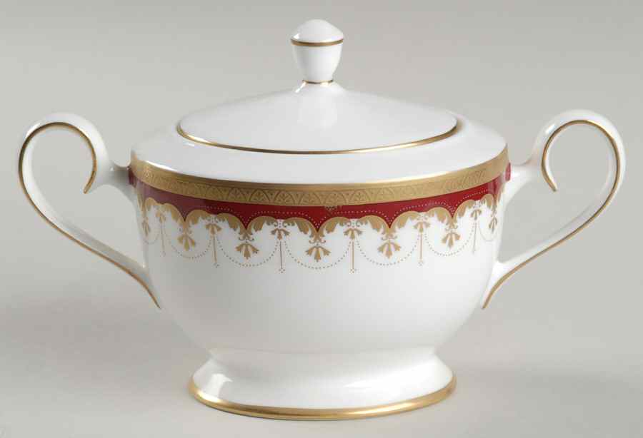 Clarendon Sugar Bowl & Lid by Nikko-1