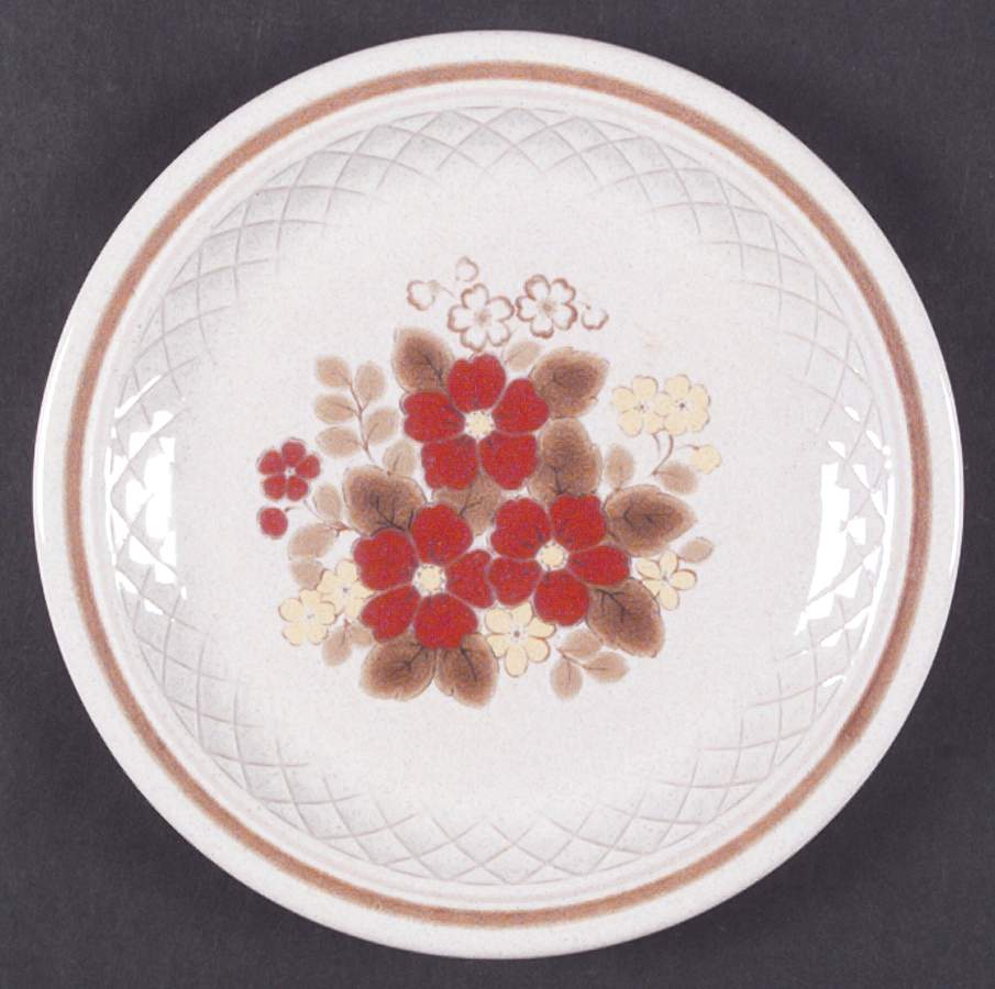 Crimson Salad Plate by Nikko-1